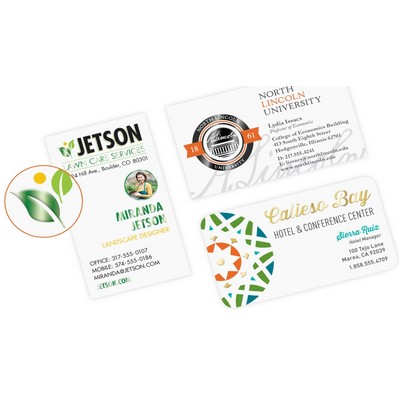 Full Color Specialty 14 Point Raised Standard Foil Front Business Cards (1 Sided)