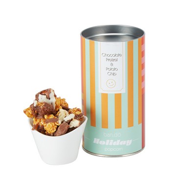 Gourmet Popcorn Tube - Chocolate Pretzel & Potato Chip Popcorn