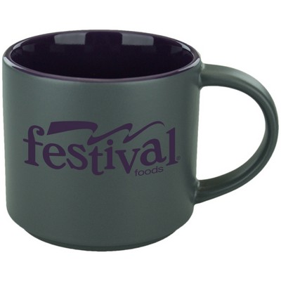 16 Oz. Norwich Mug (Matte Gray/Purple)