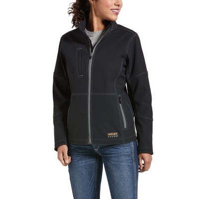 Ariat® Women's Black Rebar® Stretch Canvas Softshell Jacket