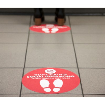 12" Floor Decal Circle w/Custom Image