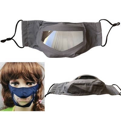 Mouth Visible 3D Lip Reading Face Mask