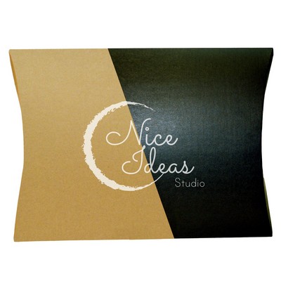 Black/ Kraft Pillow Box