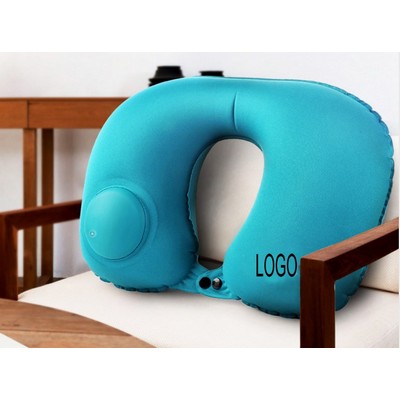 Airplane U Shaped Inflatable Folding Travel Neck Pillow