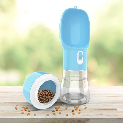 2-in-1 Pet Water Bottle & Feeder