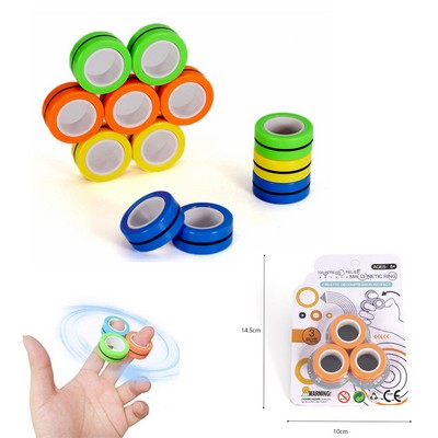 3 Pcs Set Magnetic Ring Stress Relief Fidget Toys