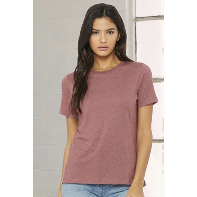 Bella + Canvas Women's Relaxed Heather CVC Short Sleeve Tee