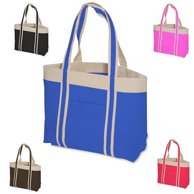 Beach Cotton Canvas Tote Bag