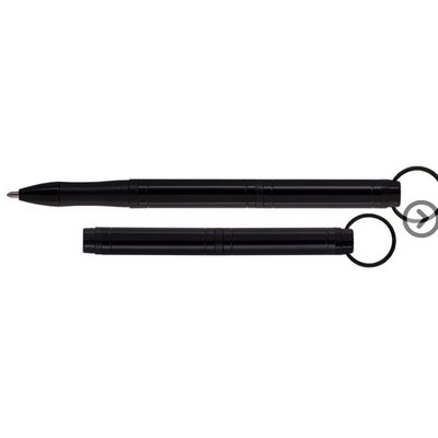 Black Backpacker Space Pen w/Key Ring