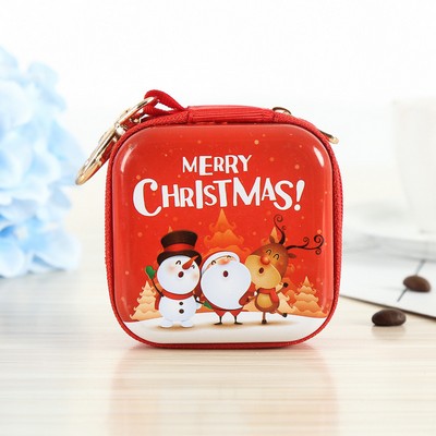 Christmas Tinplate Coin Case Custom Logo