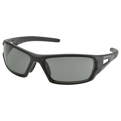 Rimfire Safety Glasses, Black frame with Gray Anti-fog lenses