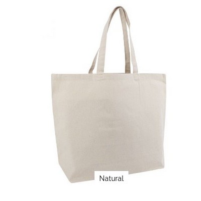 Jumbo 12 oz Cotton Gusseted Tote