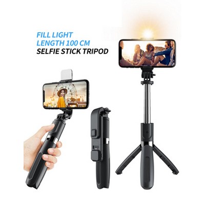 Bluetooth Selfie Stick Tripod w/ Fill Light