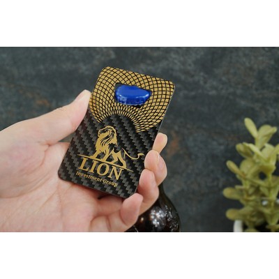 Carbon Fiber Bottle Opener Business Cards