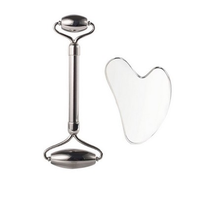 Stainless Steel Roller Gua Sha Massager Set