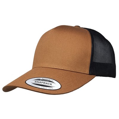 Big Size Caramel/Black Yupoong Trucker Mesh Caps 2XL-4XL