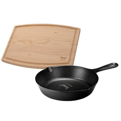 Lodge® 8" Skillet/12" Arch Cutting Board Gift Set