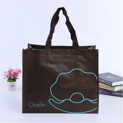 Shiny Laminated Non-Woven Tropic Shopper Tote Bag no-Woven Bag