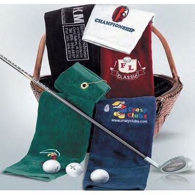 Hunter Green Golf Towel (16"x25")