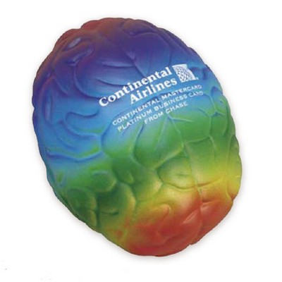 Rainbow Brain Shaped Stress Ball