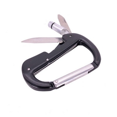 multi-function pocket carabiner with LED light