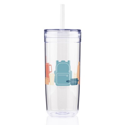 32 oz Bermuda Clear Tumbler