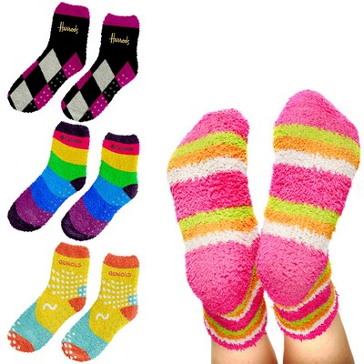 Fluffy Non-Slip Jacquard Grip Socks (Factory Direct - AIR & DHL)