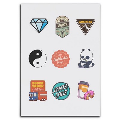 Custom Clear Vinyl Sticker Sheets