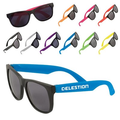 Two-Tone Matte Sunglasses