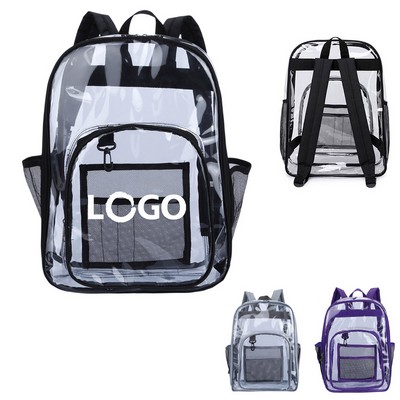 Waterproof Stadium Approved Heavy Duty Clear Backpack