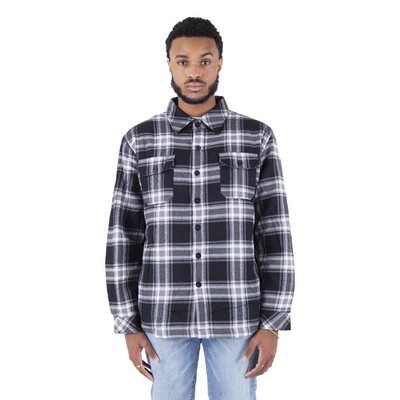 SHAKA WEAR Men's Plaid Flannel Jacket