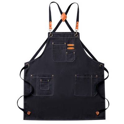 Adjustable Denim Bib Work Apron