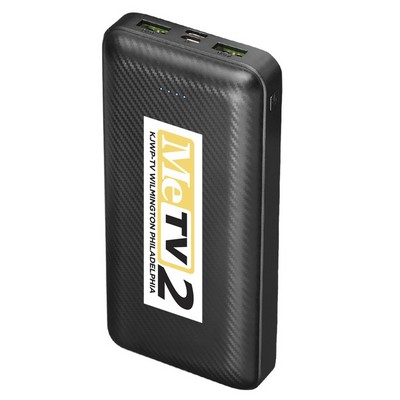 20,000 mAh 22.5W Fast Charge Carbon Fiber Power Bank