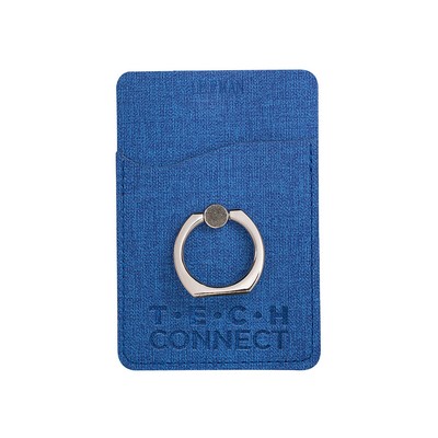 Leeman™ RFID Phone Pocket with Metal Ring Phone Stand