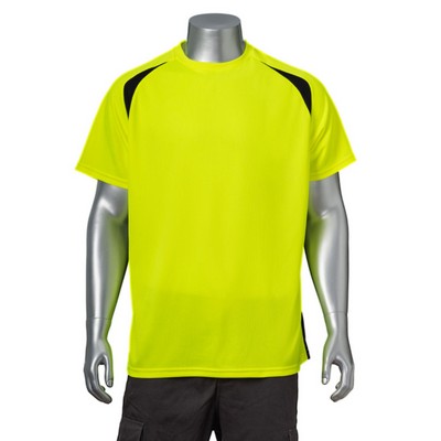 3.8 oz. Non-ANSI Birdseye Mesh Safety T-Shirt