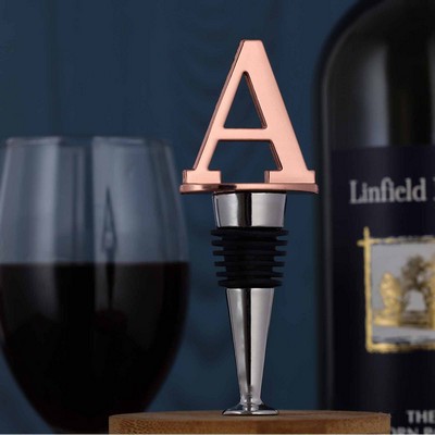 Metal Letter A Shape Reusable Wine Bottle Stoppers