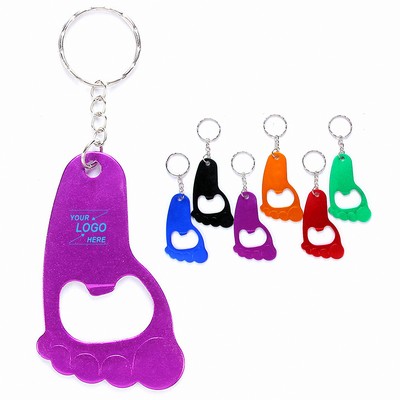 Foot Shape Keychain Bottle Opener