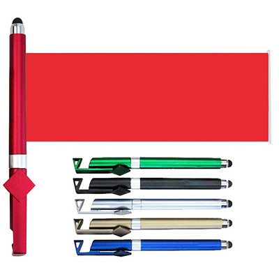 "Promotional Banner Pen: Multi-functional with Phone Stand"