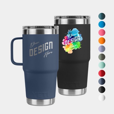 20 Oz YETI® Stainless Steel Tumbler Insulated Travel Mug W/ Handle