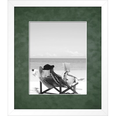 Rimouski (White/Green) - Vibrant 8x10 Photo Frame 13.5x15.5