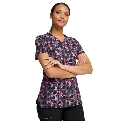 Cherokee® Infinity Women's V-Neck Print Top