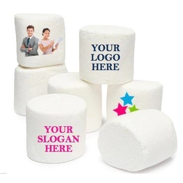 Jumbo Round Custom Branded Logo Marshmallows (ImageMallow®)