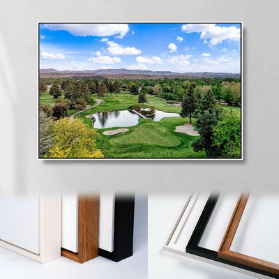 16" X 24" Framed Canvas Wrap - White