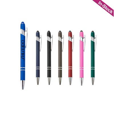 Soft Touch Aluminum Incline Stylus Pen