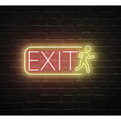 Exit Neon Sign