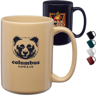 15 oz Large Coffee Mug w/Custom Imprint Classic Ceramic Mugs