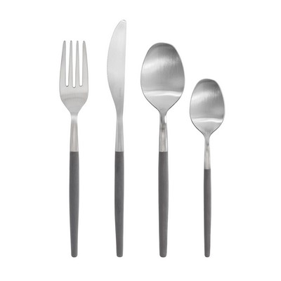 blomus Maxime Sharkskin Gray 16 Piece Flatware Set