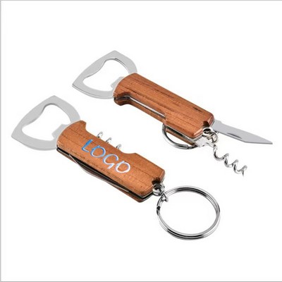 Multifunctional Bottle Opener Keychain