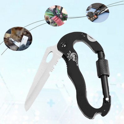 Pocket Knife Tool with Carabiner