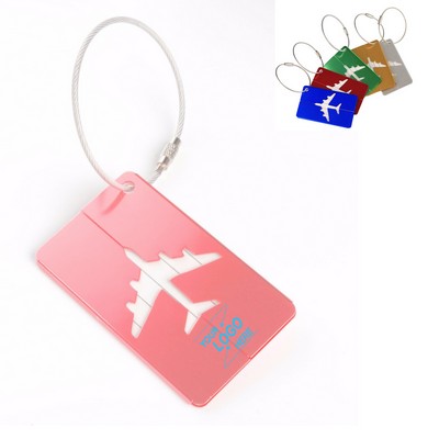 Customizable Aluminum Luggage Tag Durable Stylish Travel Accessory